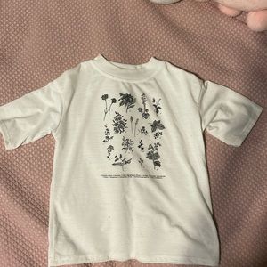 aesthetic plant-core shirt for girls